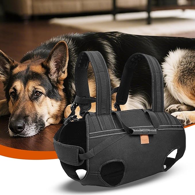 Dog Harness for Handicap,Adjustable Breathable Support Vest - Dog Support Harness,for Large Breed Senior Elderly Rehabilitation Mobility Aid Daily Walk Travel Hiking