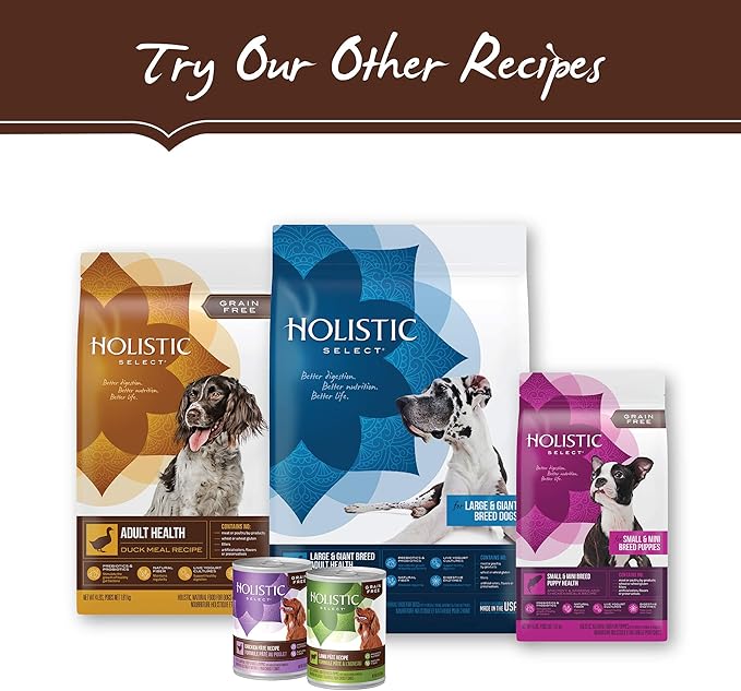 Holistic Select Natural Dry Dog Food, Large & Giant Breed Adult Recipe, 30-Pound Bag