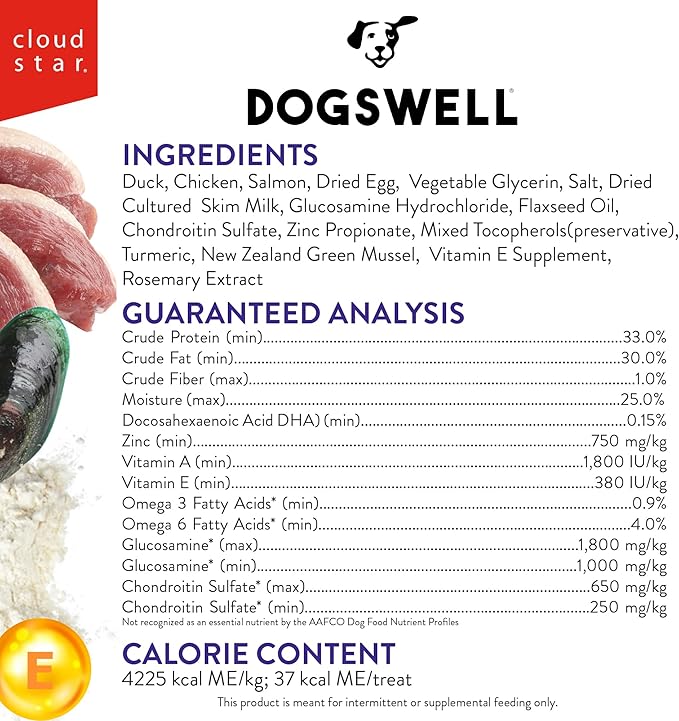 Dogswell Lifestage Senior Treats Mini Soft Strip Duck, 10 oz. Bag