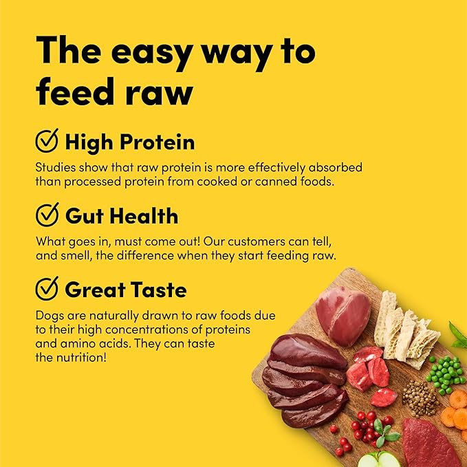 Raw 50% Freeze Dried Dog Food RawMix50 Beef Organs, High Protein, Grain-Free Kibble, No Corn or Wheat, Complete and Balanced, 2lb