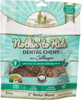 Fieldcrest Farms Dental Chews for Dogs, Wave (5inches, 6count Pack) – Tackles Plaque, Tartar, Promotes Dental Health – w/Collagen, Gluten-Free, for Aggressive Chewers up to 25 lbs