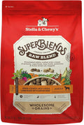 Stella & Chewy's SuperBlends Raw Blend Wholesome Grains Grass-Fed Beef, Beef Liver & Lamb Recipe with Superfoods, 21 lb. Bag