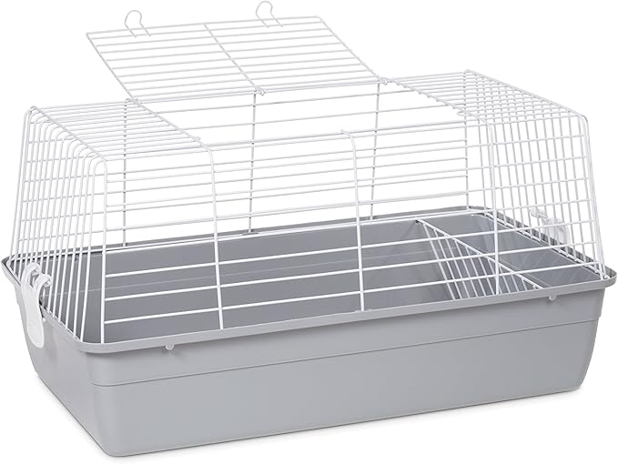Prevue Pet Products Carina Animal Tubby - Small Animal Cage for Guinea Pigs, Dwarf Rabbits, Indoor and Outdoor Use, Lightweight, Travel Friendly Enclosure - Small, Gray