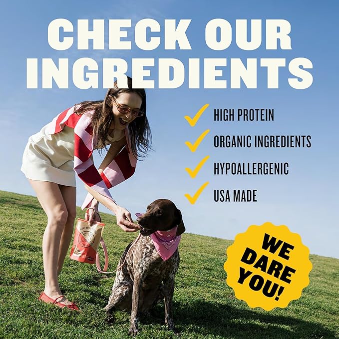Winnie Lou Organic Dog Treats – Natural Dog Biscuits, USA Made, Organic Ingredients, Clean, Sensative Stomach, All Breed Sizes, High Protein, Hypoallergenic, Greens & Cheddar Pretzels (Pack of 1)