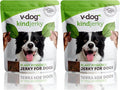 V-dog Kind Jerky - 100% Vegan Jerky Dog Treats - Plant Based Protein and Superfoods - 8 Ounce - All Natural - Made in The USA,(Pack of 2)
