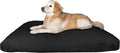Dogbed4less Jumbo Orthopedic Extreme Comfort Memory Foam Dog Bed for Large Dog, Waterproof Internal Cover and Machine Washable External Canvas Pet Cover, 55"X47" Pillow, Black