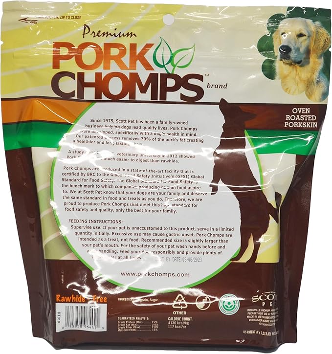 Pork Chomps Dog Chews Bundle: 6-Inch Twists, 15 Count & 5-Inch Munchy Sticks, Assorted Flavors, 100 Count