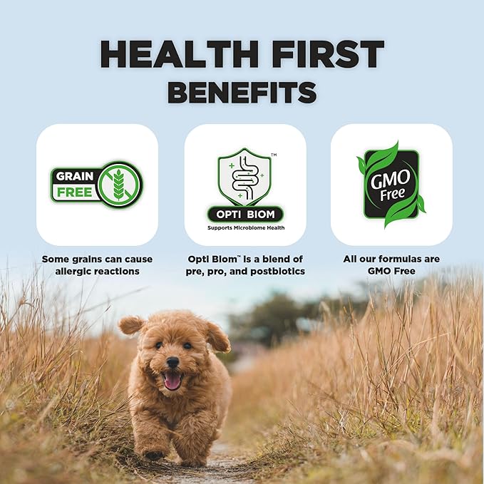 Nature's HUG Hypoallergenic Dry Dog Food for Puppy Toy & Small Breeds – Complete & Balanced Nutrition, Sensitive Stomach Support, High-Protein, Grain Free – 5lb