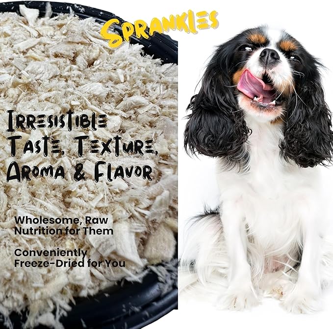 Freeze Dried Chicken Treats for Cats & Dogs - Single Ingredient All Natural Grain-Free, High Protein, Made in USA - Perfect for Training, Topper or Snack (Chicken Dust, 1 Pound)