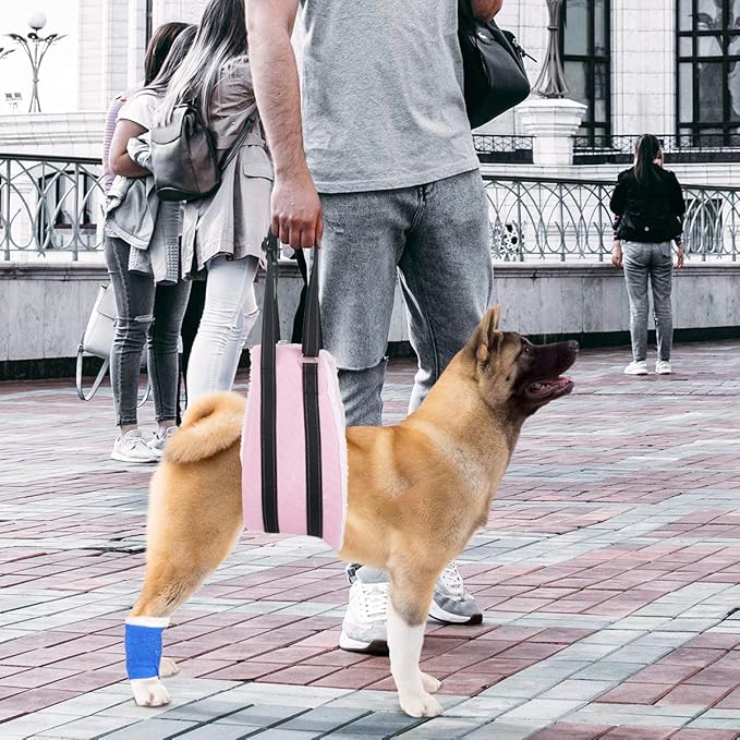 voopet Dog Sling, Help Lift Back Legs, Portable Hip Support Harness Assist Lift Dogs Rear for Canine Aid - Pet Lift Harness for Small Medium & Large Dogs Hind Leg Support Rehabilitation