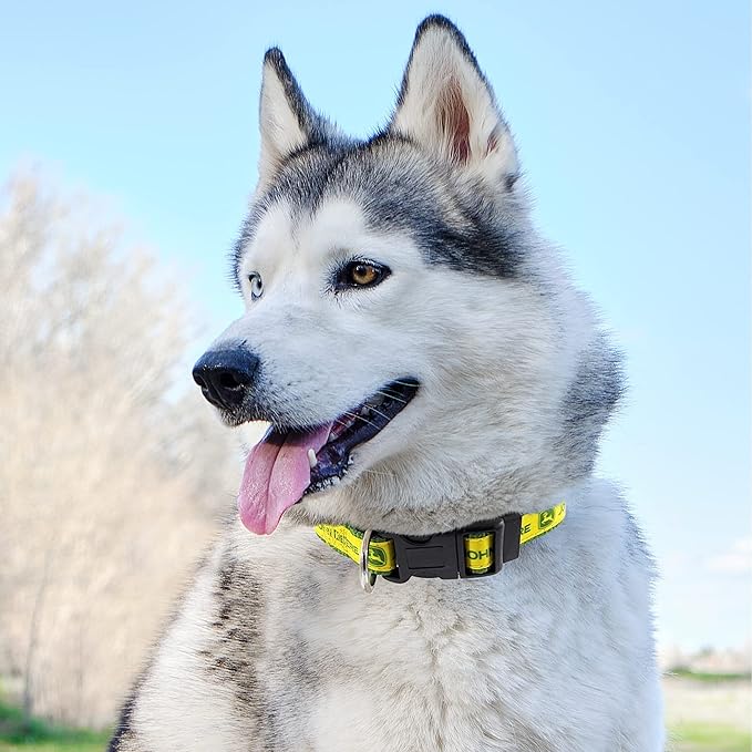 Old Version - Pets First John Deere Pet Collar. Licensed Dog Collar, Small Collar for Dogs & Cats. A Shiny and Colorful Cat Collar & Dog Collar. Contractors & Fans of Tools, Team Color