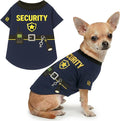 Parisian Pet Dog Security Woofficer Shirt - Embroidered Pet Vest - 100% Cotton & Polyester Doggy Shirt - Lightweight Pet Clothes - Sleeved Puppy Costume - Funny Shirts for Small Dogs - S