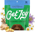 Get Joy Calming Chews Anxiety Supplement for Dogs, Vet Recommended Soft Daily Relaxation & Stress Relief Support with Valerian Root & Chamomile, Made in USA - 90 Count