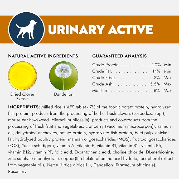 Forza10 - Dog Food, Limited Ingredient Dog Food for Urinary Health and UTI Support, Non-GMO, Fish Flavor, Made in Italy (3.3 lb)