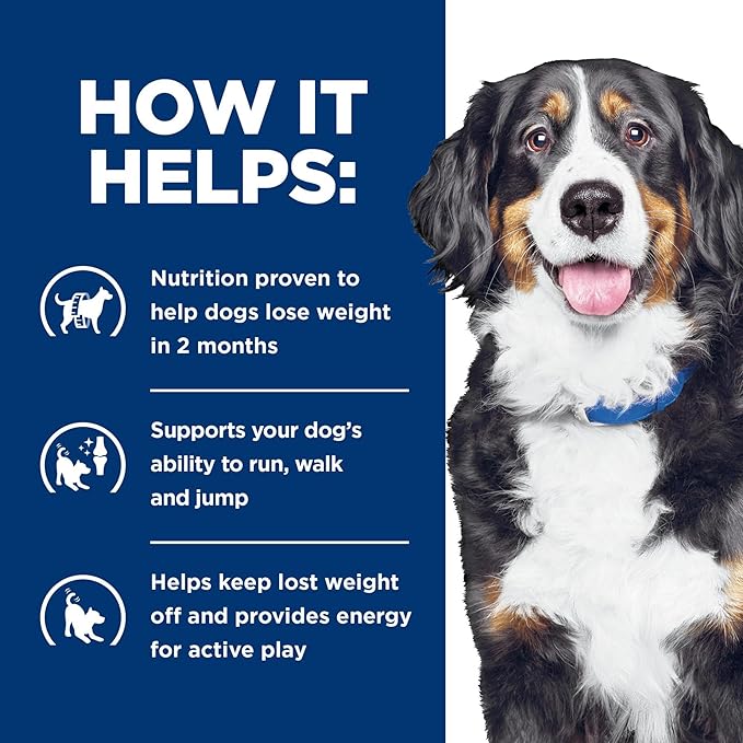 Hill's Prescription Diet Metabolic + Mobility, Weight + Joint Care Dry Dog Food, Chicken, 8.5 lb. Bag
