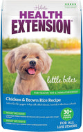 Health Extension Little Bites Dry Dog Food for Toy and Small Breeds, Chicken & Brown Rice Recipe, with Probiotics & Superfoods for Digestion & Coat Health, 18 lb Bag