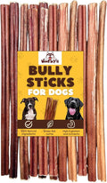Woofley's 12 Inch Bully Sticks for Small Dogs - (15 Count) - Bully Sticks for Dogs - Long Lasting Dog Chews