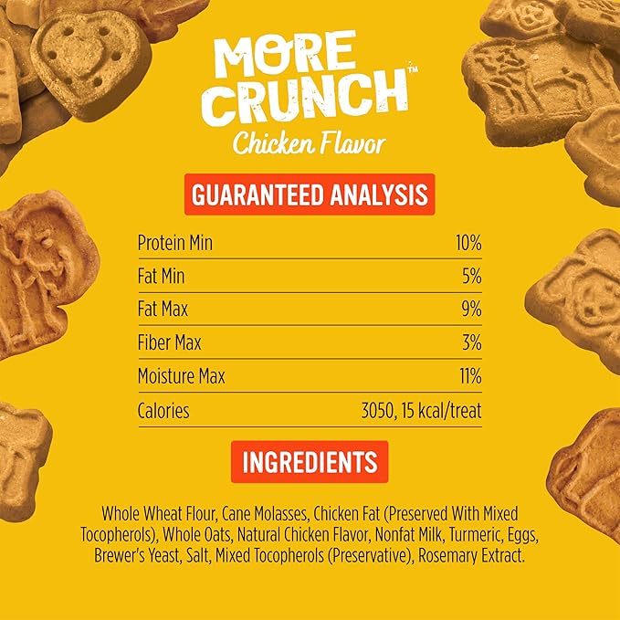 Blue Dog Bakery More Crunch Small Chicken Treats, Dog Biscuits for All Breeds, Healthy Treats, All Natural, 5 lb Box (Pack of 1)