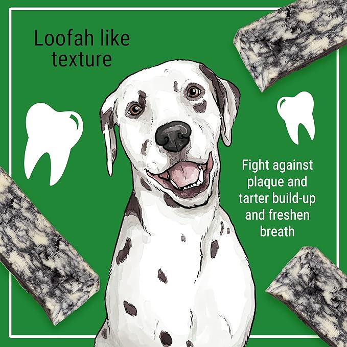 Himalayan Dog Chew Happy Teeth Yak Cheese, Soft Dog Chew, 100% Natural Soft Density Dental Treats, Gluten Free, Safe Treats for Oral Health, Lactose & Grain Free, Protein Rich, Cheese-Charcoal 2 Count