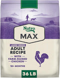 Nutro Max Dry Dog Food, Adult Dog Food Dry Recipe for Large Breeds with Farm-Raised Chicken, 36 lb. Bag