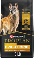 Purina Pro Plan Senior Dog Food With Probiotics for Dogs, Bright Mind 7+ Chicken & Rice Formula - 16 lb. Bag
