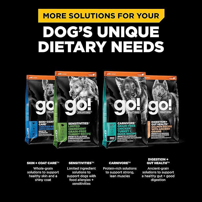 Go! Solutions Weight Management + Joint Care Chicken Grain-Free Dry Dog Food, Premium Kibble for Adults & Seniors with Added Glucosamine & Chondroitin for Healthy Mobility, 3.5 lb Bag