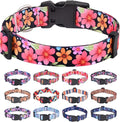 Dog Collar for Small Dogs Cats, Soft Comfy Pet Collar for Small Medium Large Dogs, Floral Pattern for Boy Girl Puppy Dogs Cats(Floral B,XS)