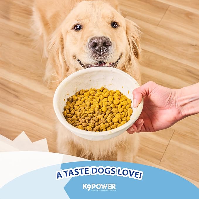 K9Power Show Stopper 8 oz– Awarded #1 Dog Skin & Coat Product – Supports Allergy Relief, Itchy Skin, Shedding, Dull Coat – Salmon Oil, Collagen, Kelp, Zinc, Probiotics, Beet Juice, Vitamin C