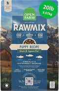 Open Farm, RawMix Grain-Free Dry Puppy Food, Protein-Packed Kibble Coated in Bone Broth with Freeze Dried Raw Chunks, Wild Caught Fish, Puppy Recipe, 20lb Bag