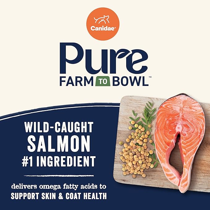 Canidae Pure Farm to Bowl Small Breed, Wild-Caught Salmon & Lentil Recipe, 10 lbs.