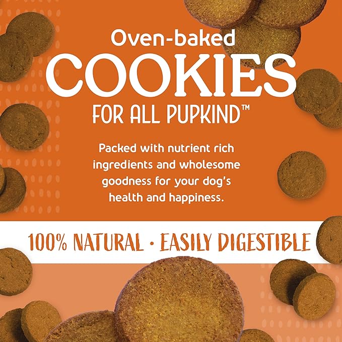 Carrot Cake Cookies|Lactose Free - Soy Free - Gluten Free - Wheat Free | USA Made | for All Breeds | 14 oz of All Natural, Baked, Crunchy Goodness