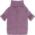 Fitwarm Thermal Knitted Dog Sweater Doggy Winter Coat Pet Clothes Doggie Turtleneck Jacket Puppy Outfits Cat Sweatsuit Lavender Purple Medium