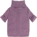 Fitwarm Thermal Knitted Dog Sweater Doggy Winter Coat Pet Clothes Doggie Turtleneck Jacket Puppy Outfits Cat Sweatsuit Lavender Purple XS