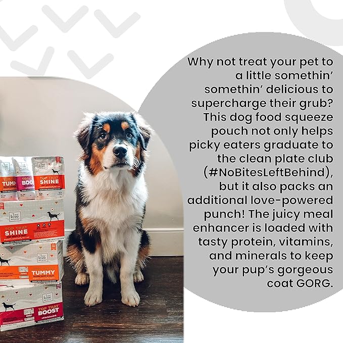 I and Love and You Wet Dog Food Toppers - Top That Wit Lamb Recipe in Gravy, Filler Free, Meal Enhancer Topper, 3oz 12pk