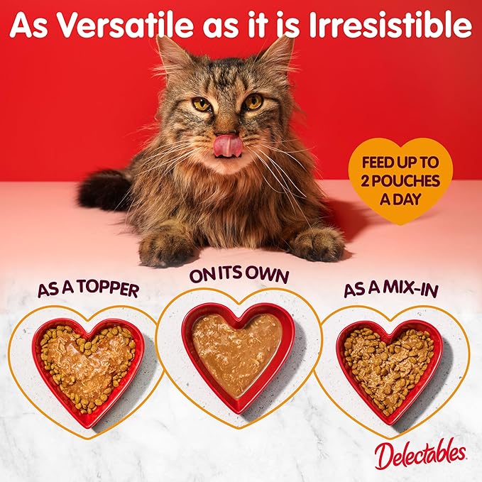 Hartz Delectables Stew Lickable Wet Cat Treats for Adult & Senior Cats, Variety Pack, 1.4 Ounce (Pack of 12)