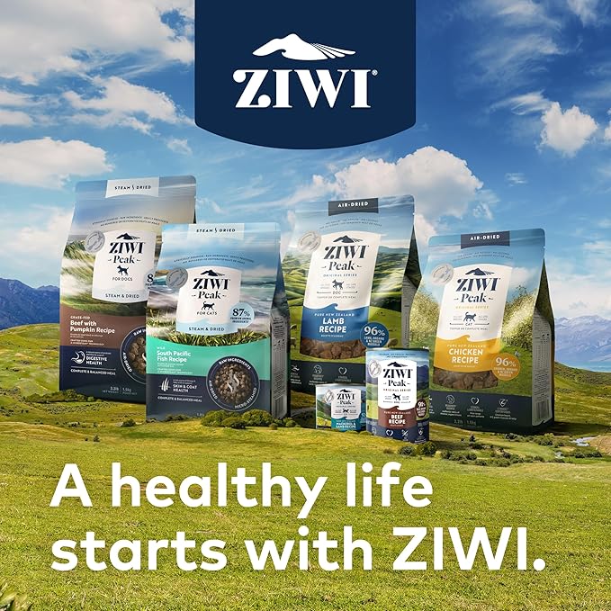 ZIWI Peak Wet Dog Food Variety Pack - Beef, Chicken, Lamb, Mackerel, Tripe, Venison, 6 Pack (6oz Each)
