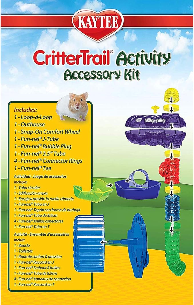 Kaytee CritterTrail Fun-nel Activity Accessory Kit Small Animal Habitat Tubes