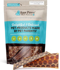 Raw Paws Beef Esophagus Strips for Dogs, 6-inch (20-Count) - All Natural Chews - Free-Range Beef Esophagus Strips - Dog Taffy Chews - Single Ingredient Chew for Dogs - Cow Jerky Treats