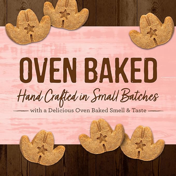 Merrick Oven Baked Natural and Crunchy Bag of Bacon Treats, Cowboy Cookout Recipe with Real Beef and Bacon - 11 oz. Bag (Pack of 2)