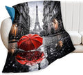 Eiffel Tower Decor Blanket, Paris Throw Blankets, Eiffel Tower Gifts for Boys Girls Women Men Lover Adult Cozy Fleece Flannel Bedding Stuff Plush for Couch Sofa Bed Decor 80"X60"