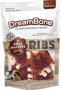 DreamBone Grill Masters Ribs, No-Rawhide Chews for Dogs, 5 Half Racks