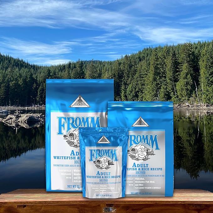 Fromm Classic Adult Whitefish & Rice Dog Food - Premium Dry Dog Food for Large, Medium, & Small Breeds - Whitefish & Rice Recipe - 30 lb