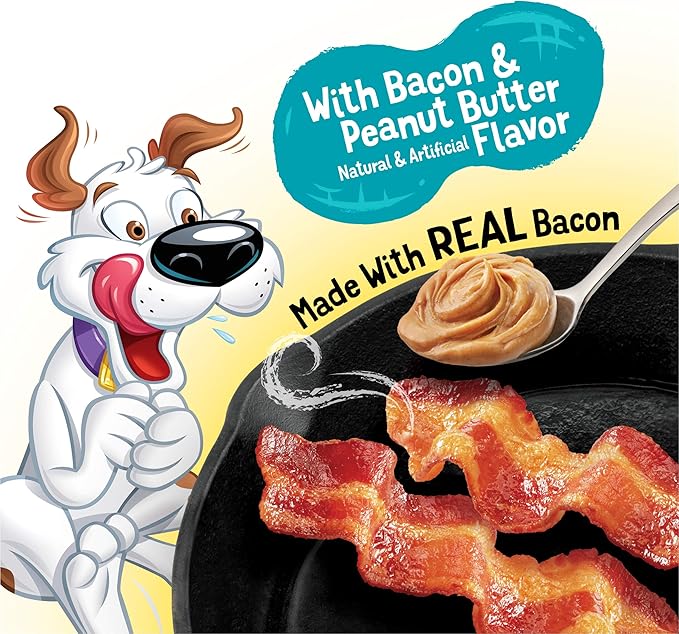 Purina Beggin' Strips With Real Meat Dog Treats, With Bacon and Peanut Butter Flavor - (Pack of 2) 26 oz. Pouches