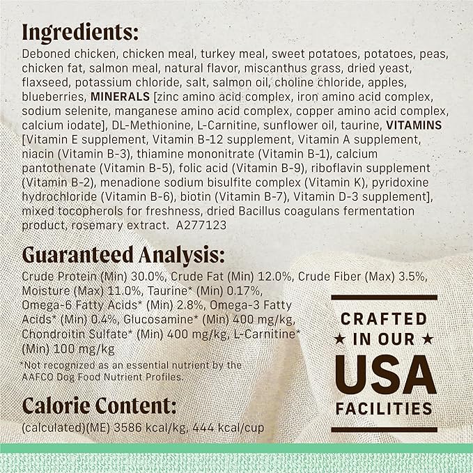 Merrick Lil’ Plates Premium Grain Free Senior Dry Dog Food For Small Dogs, Real Chicken, Sweet Potato Kibble - 12.0 lb. Bag