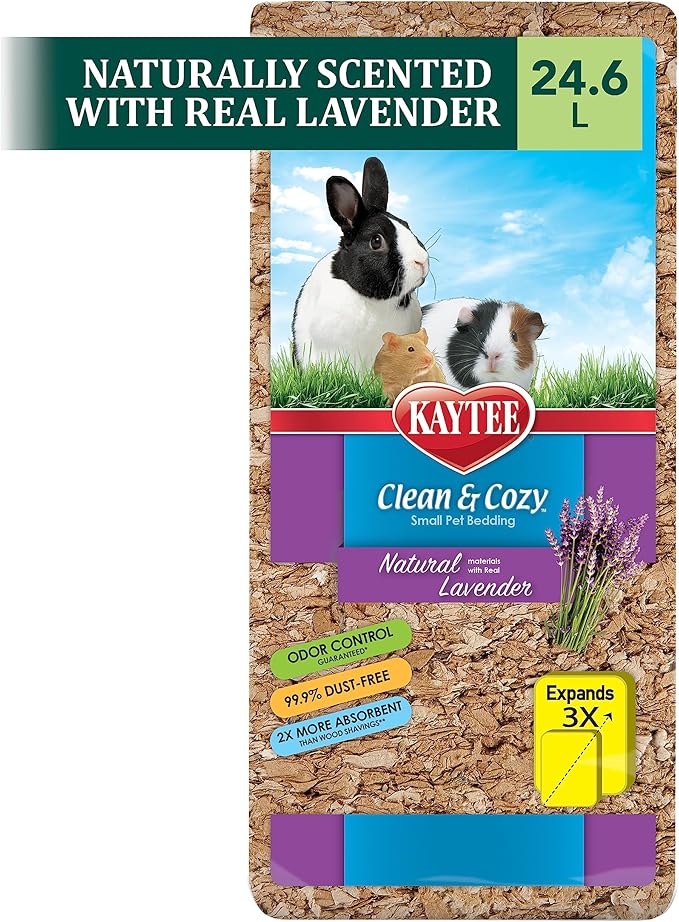 Kaytee Clean & Cozy Natural Bedding with Lavender 24.6 Liters