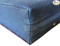 Dogbed4less DIY Durable Blue Denim Pet Bed External Duvet Cover and Waterproof Internal Case for 47"X29"X4" Extra Large Dog Bed - Replacement Covers only