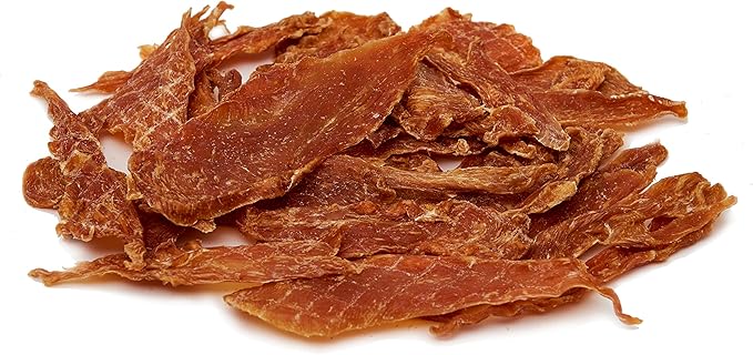 BRUTUS & BARNABY Chicken Jerky Dog Treats- Dehydrated, Crunchy USA Premium Fillets, Grain-Free, Preservative-Free, No Fillers. All Natural Chicken Strips are Great for Dogs and Cats- 32oz