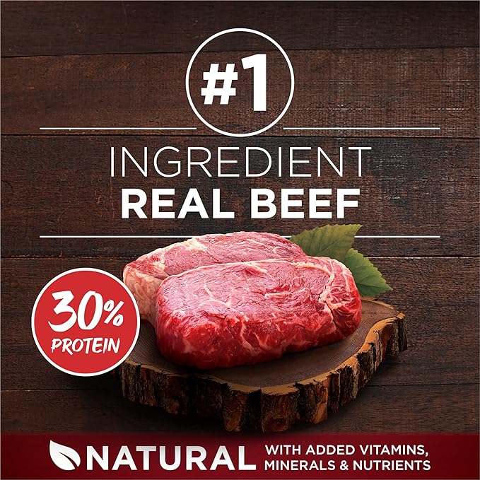 Purina One True Instinct Lean Muscle Support With Real Beef Natural With Added Vitamins, Minerals and Nutrients High Protein Dog Food - 15 lb. Bag