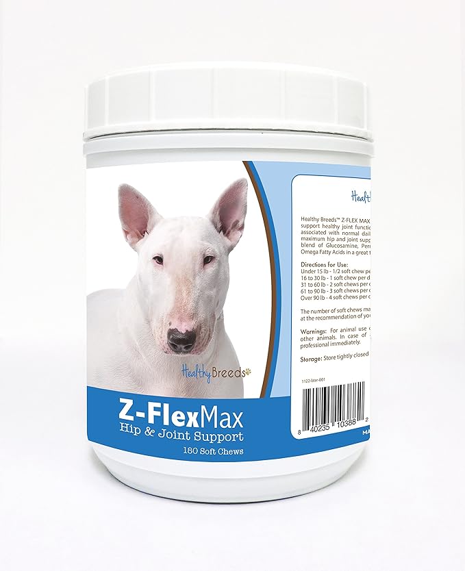 Healthy Breeds Bull Terrier Z-Flex Max Hip and Joint Soft Chews 170 Count