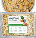 JustFoodForDogs Frozen Fresh Dog Food Toppers and Meals, Human Grade, Balanced Fresh Pet Meal or Topper, No Preservatives, Limited Ingredient Recipe, Chicken & Rice 18 oz - 14 Pack